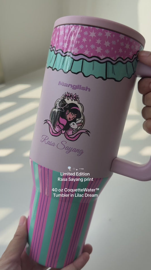[LIMITED] 40 oz CoquetteWater™ Tumbler in LILAC DREAM